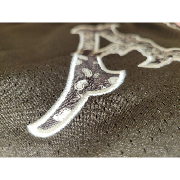 Shoe Palace Muhammad Ali Shorts Brown Pink Butteryfly Bee Mens Medium Drawstring - Picture 2 of 9